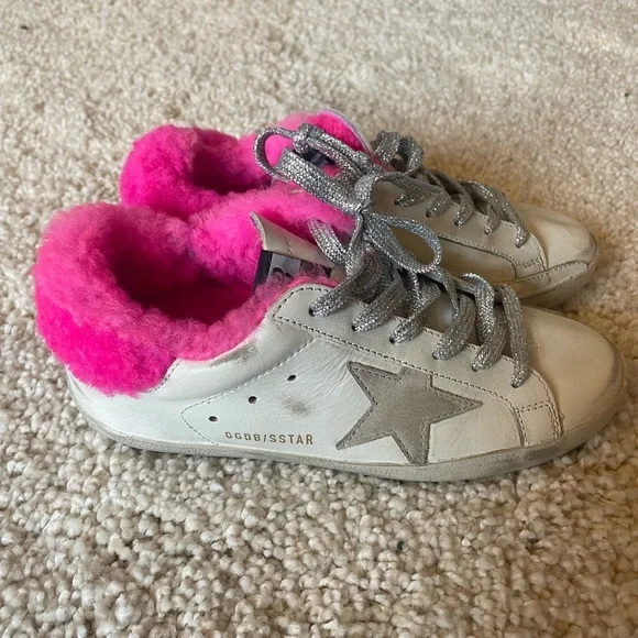 Swarovski Pink Golden Goose Slide Golden Goose Shoes Golden Goose